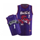 Men's Nike Toronto Raptors #1 Tracy Mcgrady Swingman Blue Throwback NBA Jersey