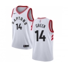 Men's Nike Toronto Raptors #14 Danny Green Authentic White NBA Jersey - Association Edition