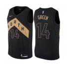 Men's Nike Toronto Raptors #14 Danny Green Swingman Black NBA Jersey - City Edition