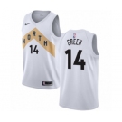 Men's Nike Toronto Raptors #14 Danny Green Swingman White NBA Jersey - City Edition