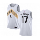 Men's Nike Toronto Raptors #17 Jonas Valanciunas Swingman White NBA Jersey - City Edition