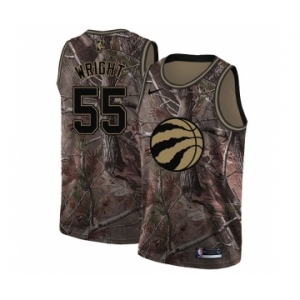 Men's Nike Toronto Raptors #55 Delon Wright Swingman Camo Realtree Collection NBA Jersey