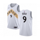 Men's Nike Toronto Raptors #9 Serge Ibaka Swingman White NBA Jersey - City Edition