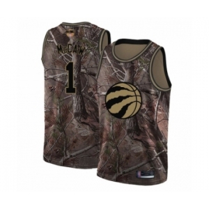 Men's Toronto Raptors #1 Patrick McCaw Swingman Camo Realtree Collection 2019 Basketball Finals Bound Jersey