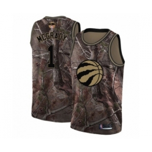 Men's Toronto Raptors #1 Tracy Mcgrady Swingman Camo Realtree Collection 2019 Basketball Finals Bound Jersey