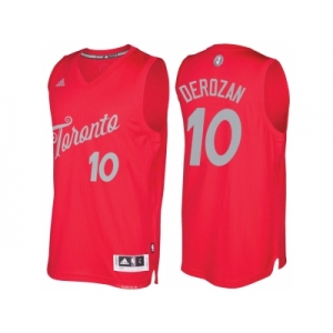 Men's Toronto Raptors #10 DeMar DeRozan Red 2016 Christmas Day NBA Swingman Jersey