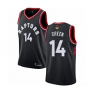 Men's Toronto Raptors #14 Danny Green Authentic Black 2019 Basketball Finals Bound Jersey Statement Edition