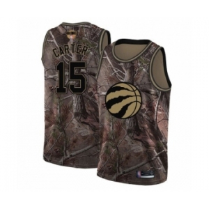 Men's Toronto Raptors #15 Vince Carter Swingman Camo Realtree Collection 2019 Basketball Finals Bound Jersey