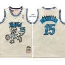 Men's Toronto Raptors #15 Vince Carter White 1998 Throwback Swingman Jersey