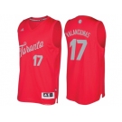 Men's Toronto Raptors #17 Jonas Valanciunas Red 2016 Christmas Day NBA Swingman Jersey