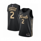 Men's Toronto Raptors #2 Kawhi Leonard Swingman Black Basketball Jersey 2019-20 City Edition