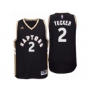 Men's Toronto Raptors #2 P. J. Tucker adidas Black Player Swingman OVO Jersey