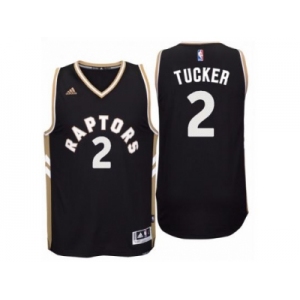 Men's Toronto Raptors #2 P. J. Tucker adidas Black Player Swingman OVO Jersey