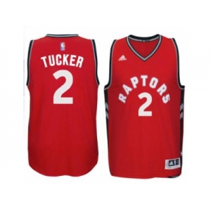 Men's Toronto Raptors #2 P. J. Tucker adidas Red Player Swingman Road Jersey