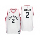 Men's Toronto Raptors #2 P. J. Tucker adidas White Player Swingman Home Jersey