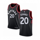 Men's Toronto Raptors #20 Dewan Hernandez Authentic Black Basketball Jersey Statement Edition