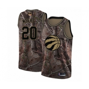 Men's Toronto Raptors #20 Jodie Meeks Swingman Camo Realtree Collection 2019 Basketball Finals Bound Jersey