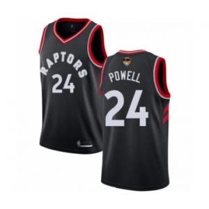Men's Toronto Raptors #24 Norman Powell Swingman Black 2019 Basketball Finals Bound Jersey Statement Edition