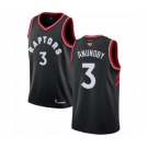 Men's Toronto Raptors #3 OG Anunoby Authentic Black 2019 Basketball Finals Bound Jersey Statement Edition