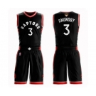 Men's Toronto Raptors #3 OG Anunoby Authentic Black 2019 Basketball Finals Bound Suit Jersey Statement Edition