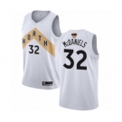 Men's Toronto Raptors #32 KJ McDaniels Authentic White 2019 Basketball Finals Bound Jersey - City Edition