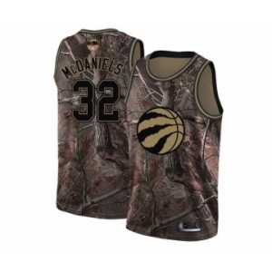 Men's Toronto Raptors #32 KJ McDaniels Swingman Camo Realtree Collection 2019 Basketball Finals Bound Jersey