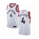 Men's Toronto Raptors #4 Rondae Hollis-Jefferson Authentic White Basketball Jersey - Association Edition