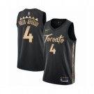 Men's Toronto Raptors #4 Rondae Hollis-Jefferson Swingman Black Basketball Jersey 2019-20 City Edition