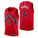 Men's Toronto Raptors #4 Scottie Barnes 2021-22 75th Anniversary Diamond Icon Edition Red Swingman Jersey