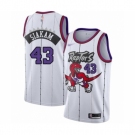 Men's Toronto Raptors #43 Pascal Siakam Authentic White Hardwood Classics Basketball Jersey