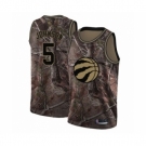 Men's Toronto Raptors #5 Stanley Johnson Swingman Camo Realtree Collection Basketball Jersey