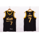 Men's Toronto Raptors #7 Kyle Lowry Black 2021 Nike City Edition Swingman Jersey With The Sponsor Logo