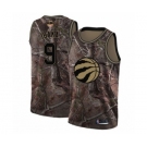 Men's Toronto Raptors #9 Serge Ibaka Swingman Camo Realtree Collection 2019 Basketball Finals Bound Jersey