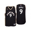 Men's Toronto Raptors #9 Serge Ibaka adidas Red Player Swingman OVO Jersey