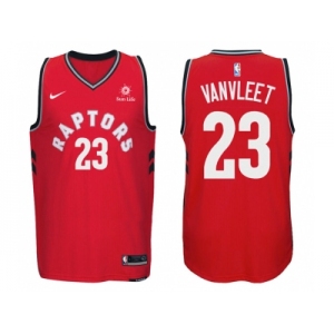 Nike NBA Toronto Raptors #23 Fred VanVleet Jersey 2017-18 New Season Red Jersey