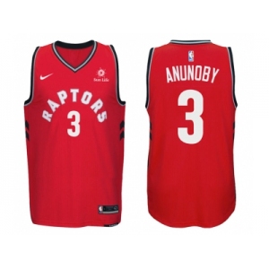Nike NBA Toronto Raptors #3 OG Anunoby Jersey 2017-18 New Season Red Jersey