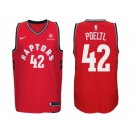 Nike NBA Toronto Raptors #42 Jakob Poeltl Jersey 2017-18 New Season Red Jersey