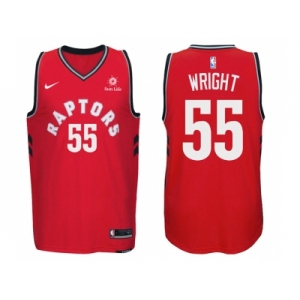 Nike NBA Toronto Raptors #55 Delon Wright Jersey 2017-18 New Season Red Jersey