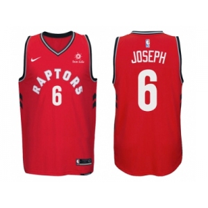 Nike NBA Toronto Raptors #6 Cory Joseph Jersey 2017-18 New Season Red Jersey