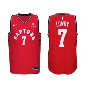 Nike NBA Toronto Raptors #7 Kyle Lowry Jersey 2017-18 New Season Red Jersey