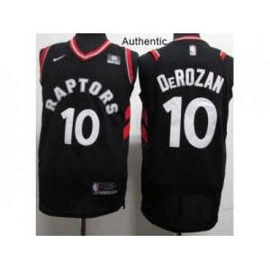 Nike Toronto Raptors #10 DeMar DeRozan Black NBA Authentic Statement Edition Jersey