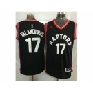 Toronto Raptors #17 Jonas Valanciunas Black Stitched NBA Jersey