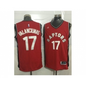 Toronto Raptors #17 Jonas Valanciunas Red Stitched NBA Jersey