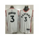 Toronto Raptors #3 James Johnson White Stitched NBA Jersey