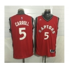 Toronto Raptors #5 DeMarre Carroll Red Stitched NBA Jersey