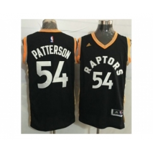 Toronto Raptors #54 Patrick Patterson Black Gold Stitched NBA Jersey