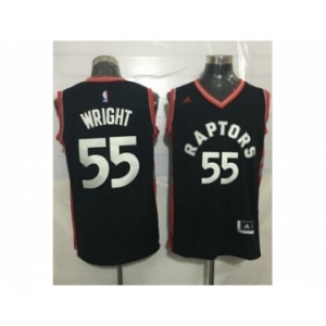 Toronto Raptors #55 Delon Wright Black Stitched NBA Jersey