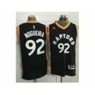 Toronto Raptors #92 Lucas Nogueira Black Gold Stitched NBA Jersey