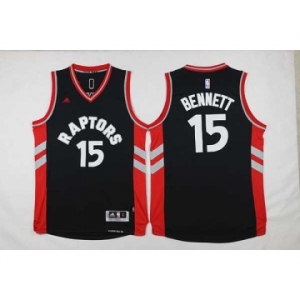 nba jersey toronto raptors #15 bennett black[2016 new][bennett]