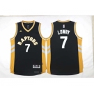 nba jersey toronto raptors #7 lowry black-yellow[2016 new]